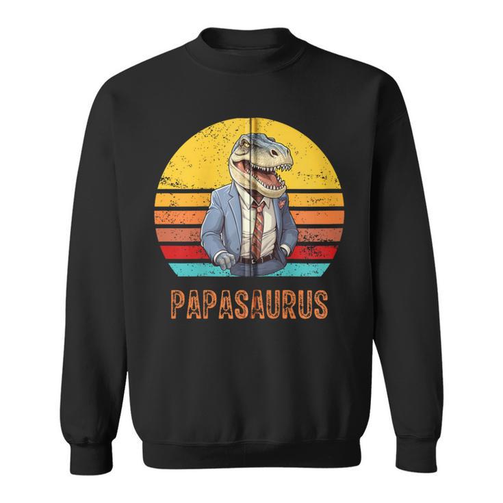 Papasaurus Papaatertag Bester T-Rex Papaatertagater Kapuzenjacke Sweatshirt