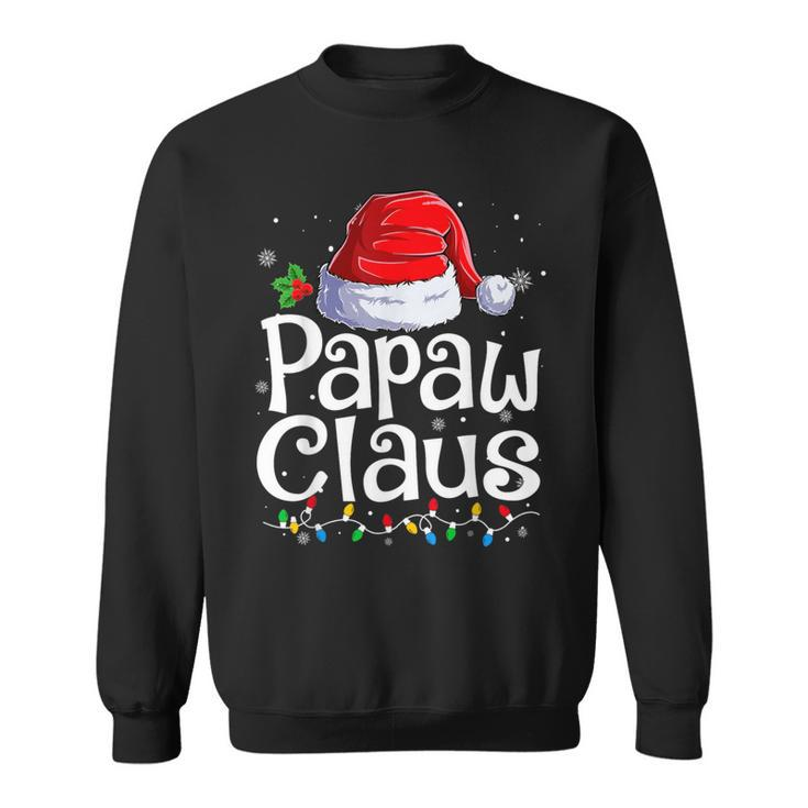 Papaw Claus Xmas Santa Matching Family Christmas Pajamas Sweatshirt