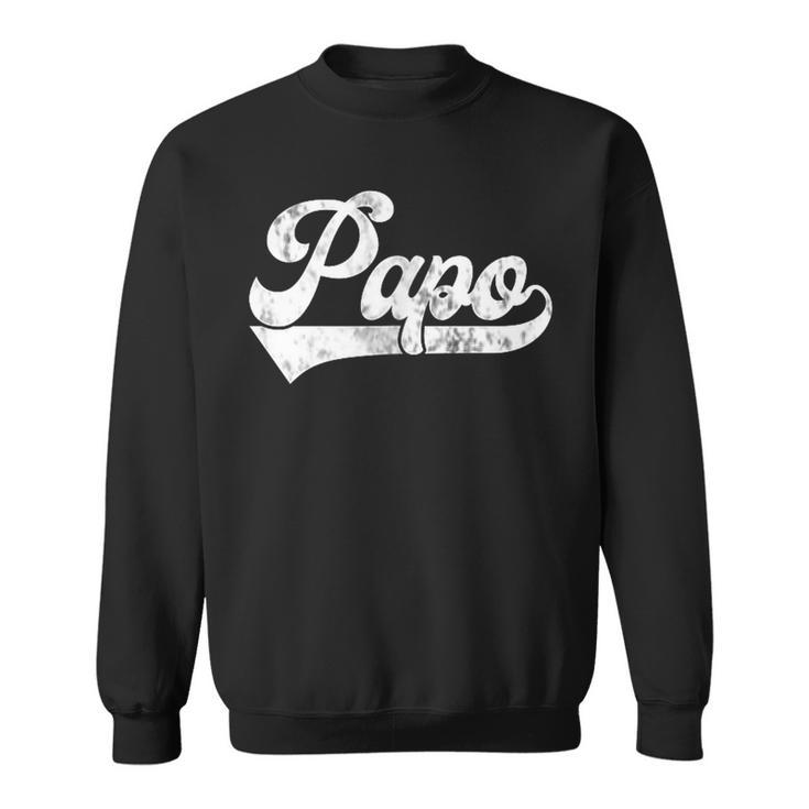 Papo Vintage Retro Father's Day For Papa Grandpa Sweatshirt