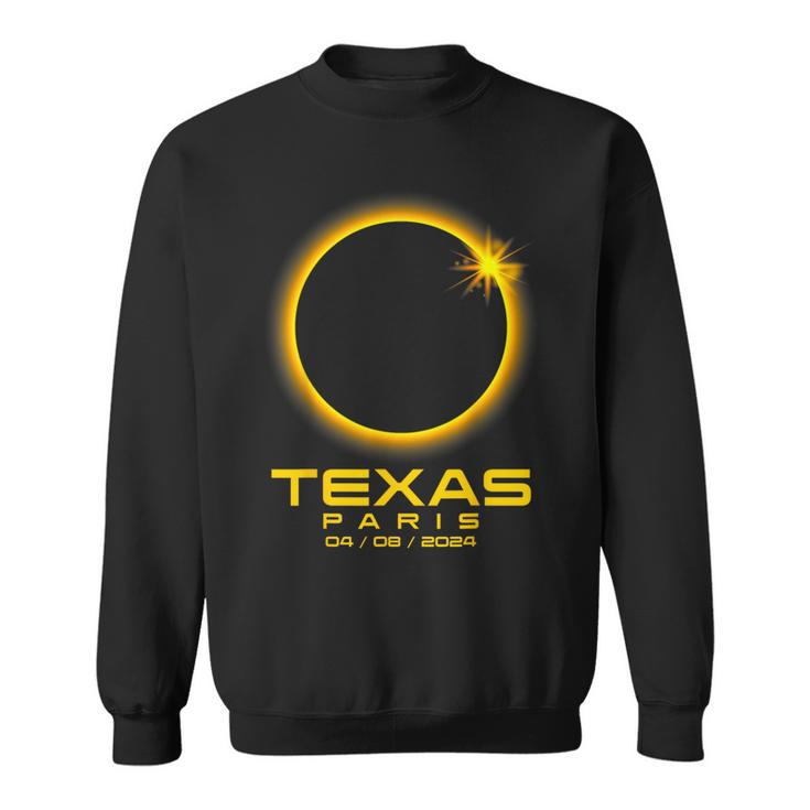 Paris Texas Tx Total Solar Eclipse 2024 Sweatshirt