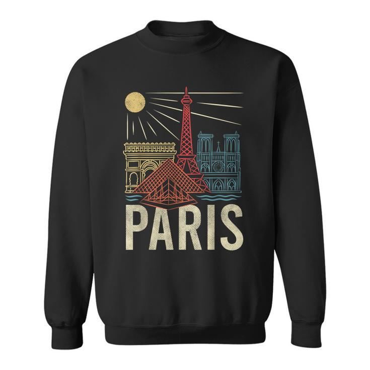 Paris Vacation France Holiday Eiffel Tower Love Paris Sweatshirt