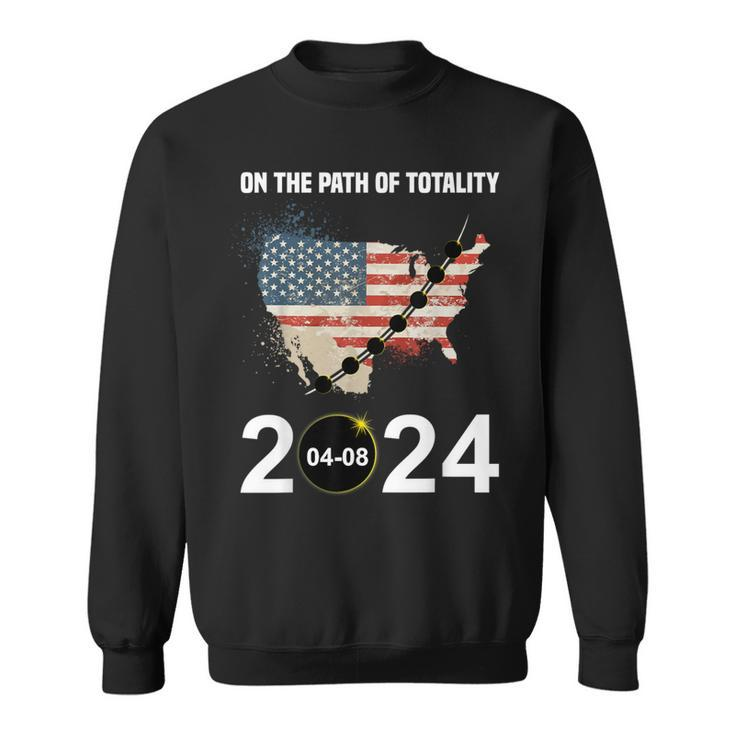 Path Of Totality Eclipse 2024 Usa Total Solar Eclipse Sweatshirt