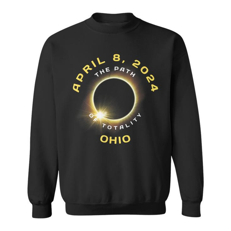 Path Of Totality Solar Eclipse In Ohio April 8 2024 Oh Sweatshirt