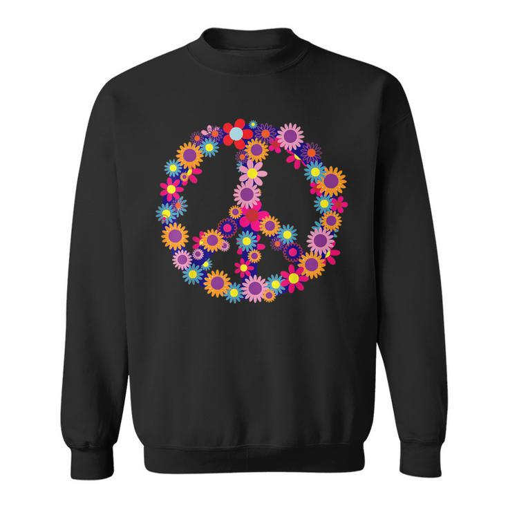 Peace Love Hippie Costume Tie Die 60S 70S Yoga Outfit Sweatshirt
