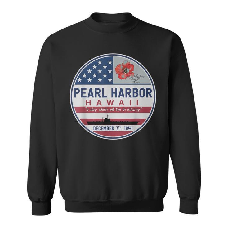 Pearl Harbor Memorial Hawaii Vintage Usa Flag Day Of Infamy Sweatshirt