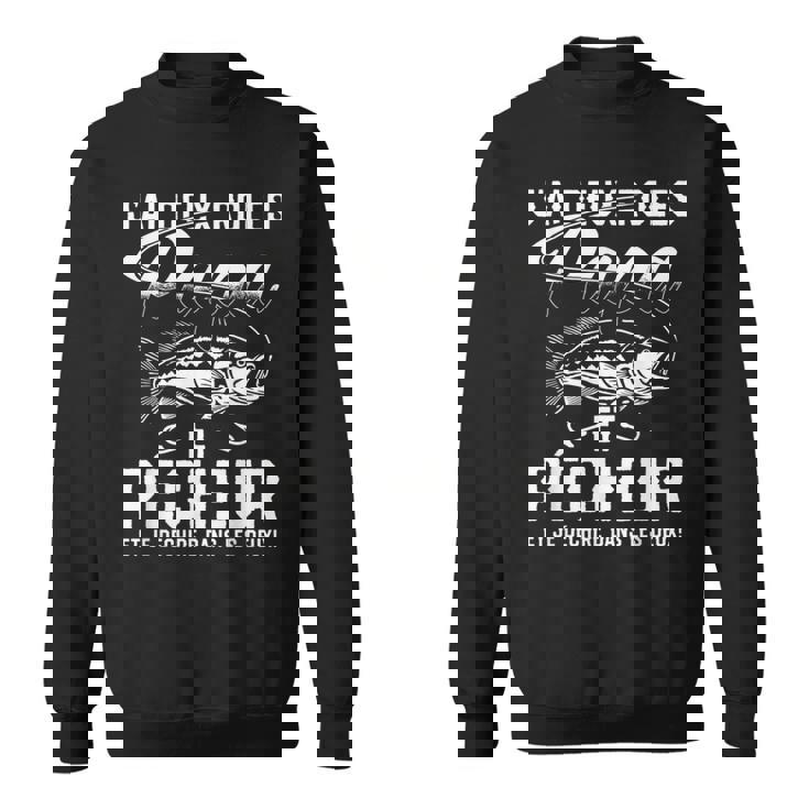 Pêche Pêcheur Papa Cadeau Poissons Pêche Fête Des Péres Sweater e
