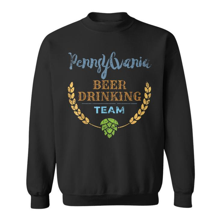 Pennsylvania Beer Drinking Team Vintage Style Sweatshirt