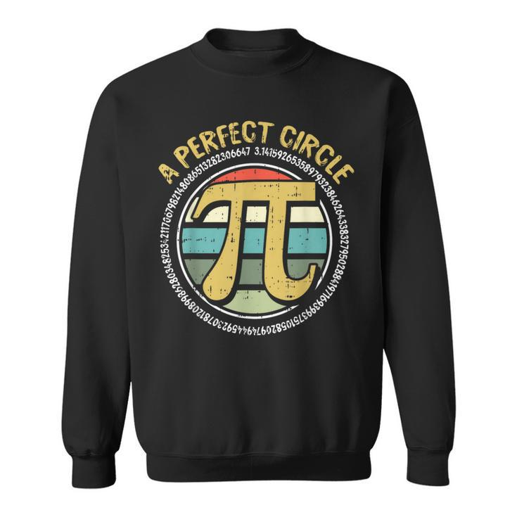 Perfect Circle Pi Day Retro Math Symbols Number Teacher Sweatshirt