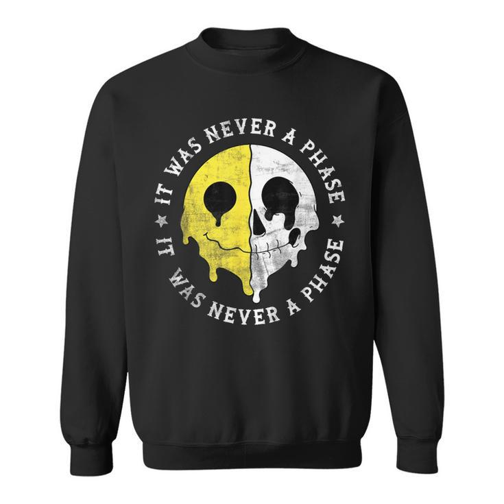It Was Never A Phase Skeleton Vintage Concert Elder Emo Sweatshirt
