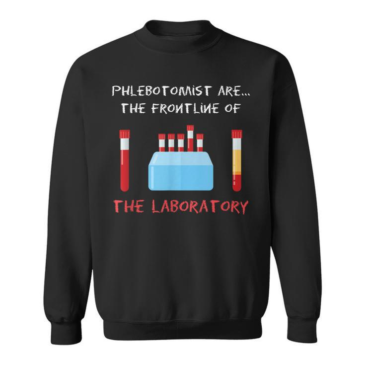 Phlebotomist Phlebotomy Laboratory Blood Donor Syringe Sweatshirt