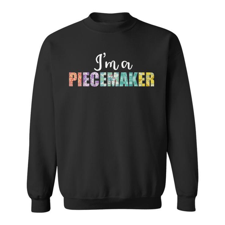 Piecemaker Crochet Team Quilting Sewing Quilt Making Crew Sweatshirt