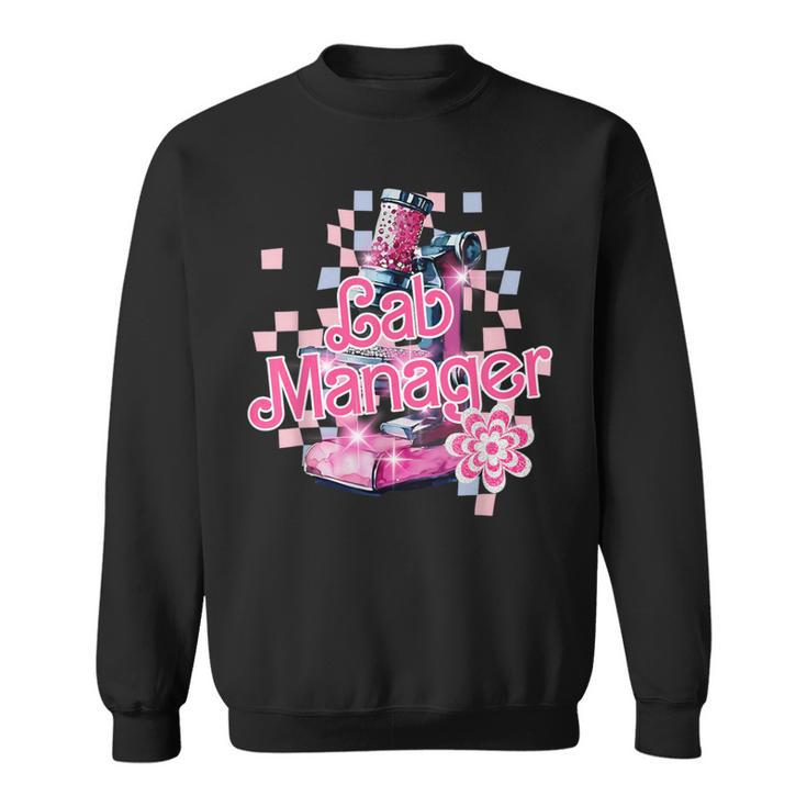 Pink Microscope Lab Week 2024 Lab Manager Lab Tech Sweatshirt