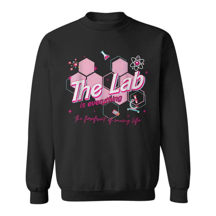 Pink Retro Lab Week 2024 Medical Lab Science Sweatshirt