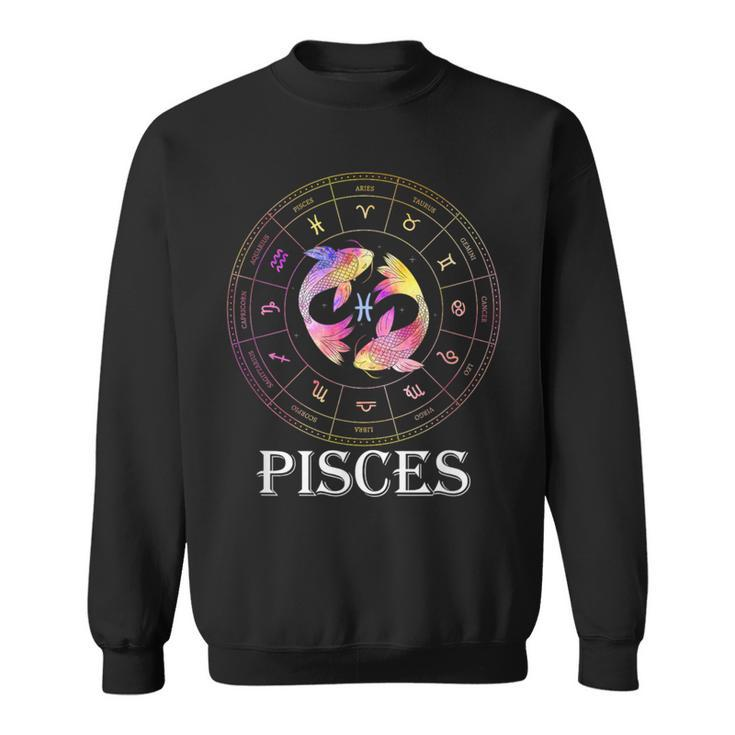 Pisces Horoscope Zodiac Sign February & March Birthday Sweatshirt