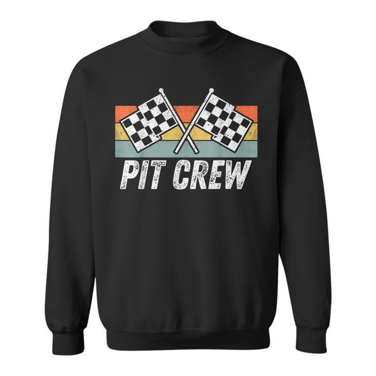 Pit Crew Costume For Race Car Parties Vintage Sweatshirt