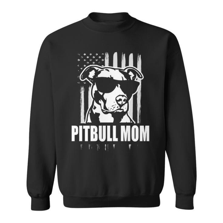 Pitbull Mom Proud American Pit Bull Dog Sweatshirt