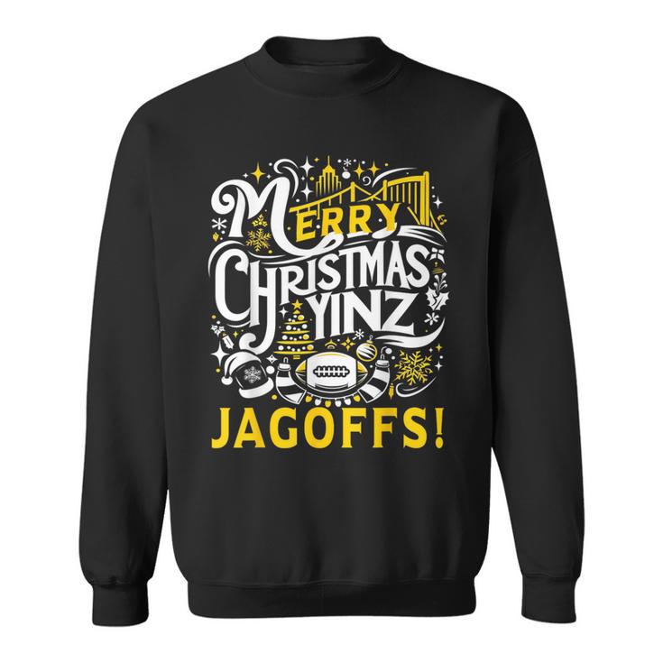 Pittsburgh Christmas Yinz Jagoff Ugly Sweatshirt