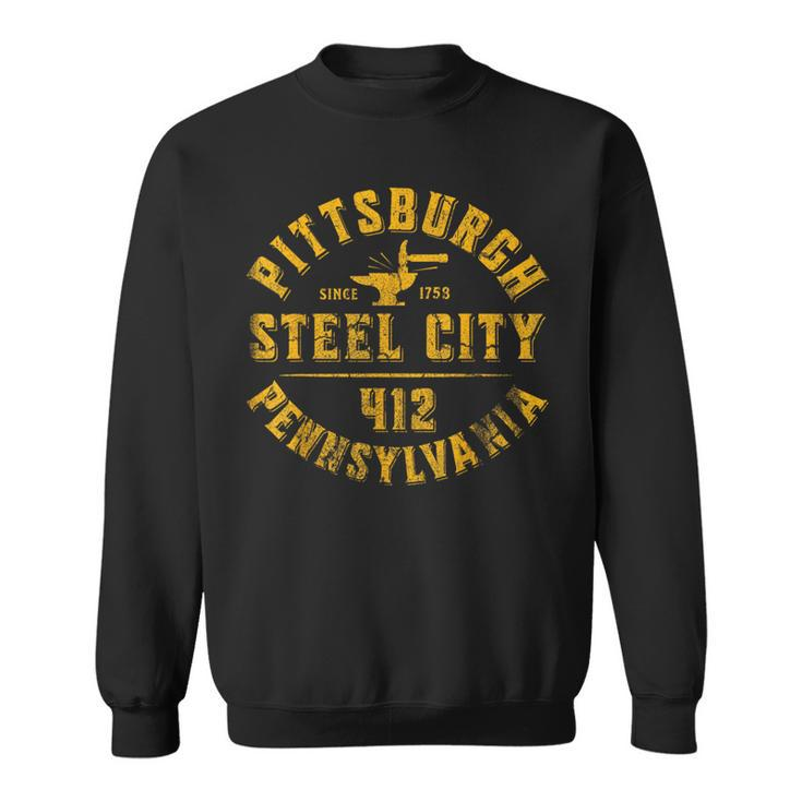 Pittsburgh Pennsylvania Sl City Home 412 Vintage Sweatshirt