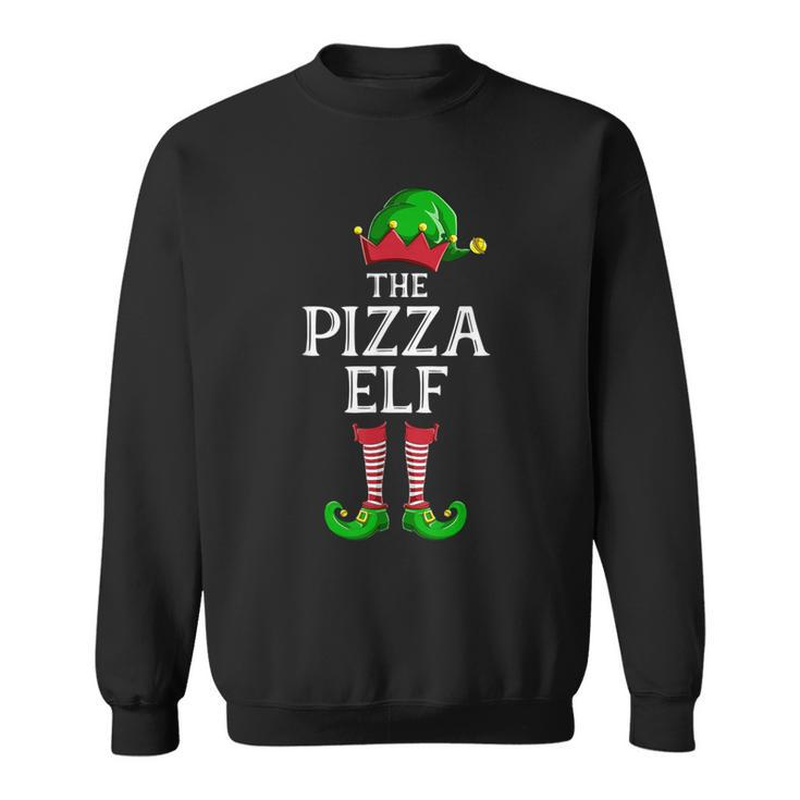 Pizza Elf Matching Family Group Christmas Party Pajama Sweatshirt