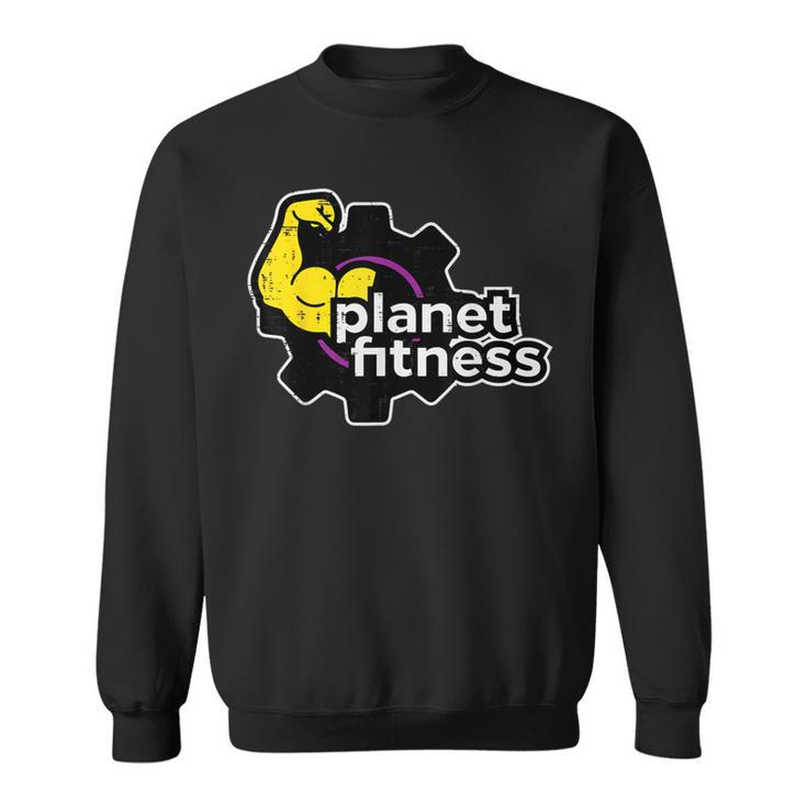 Planet Gym Fitness Bicep Workout Exercise Training Women Sweatshirt