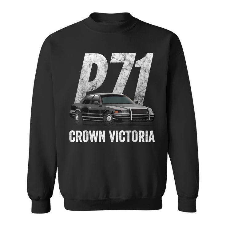 Police Car Crown Victoria Interceptor P71 Sweatshirt