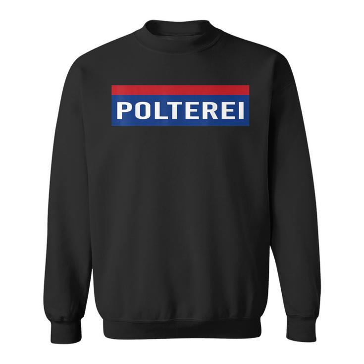 Polterei Stag Night Fun Police Black Sweatshirt