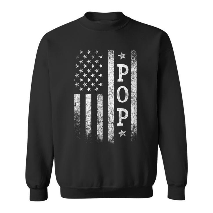 Pop American Flag Pop Patriotic Father's Day Sweatshirt