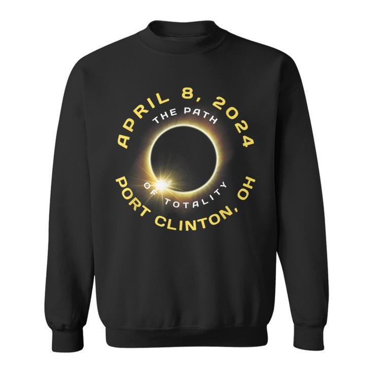 Port Clinton Ohio Solar Eclipse Totality April 8 2024 Sweatshirt