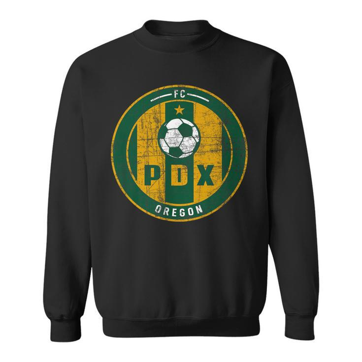 Portland Soccer Jersey Distressed Badge Original Sweatshirt