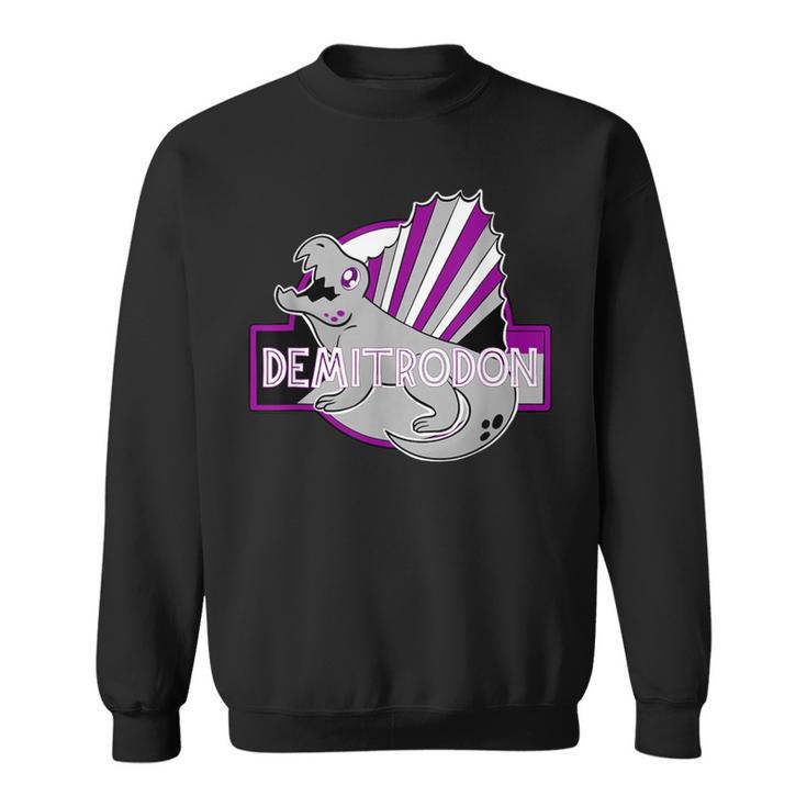 Pride Month Demitrodon Demisexual Flag Demi Sweatshirt