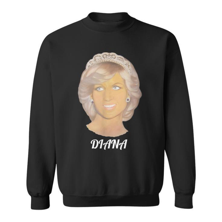 Princess Diana Portrait From Painting Picture Sweatshirt