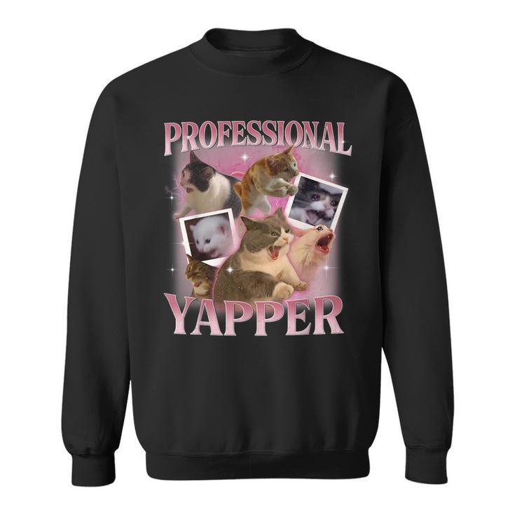 Professionelle Yapper Meme Cat Sweatshirt