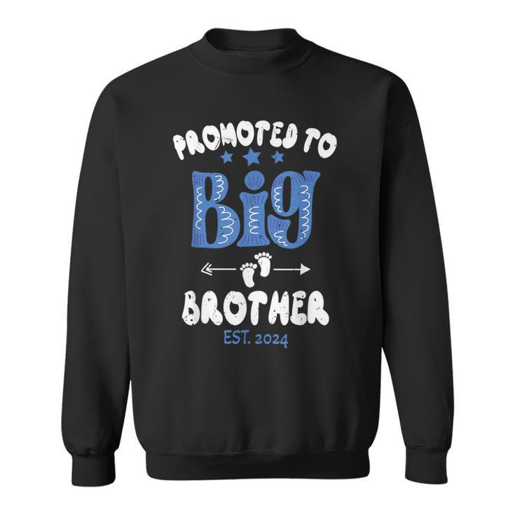Promoted To Big Brother Est 2024 For Pregnancy Or New Baby Sweatshirt