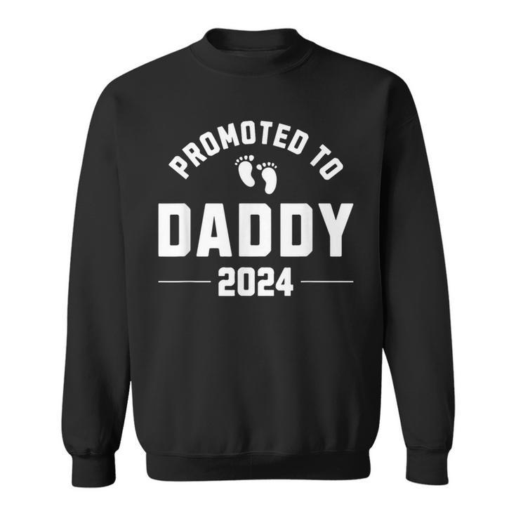 Promoted To Daddy 2024 New Father Pregnancy Announcement Sweatshirt