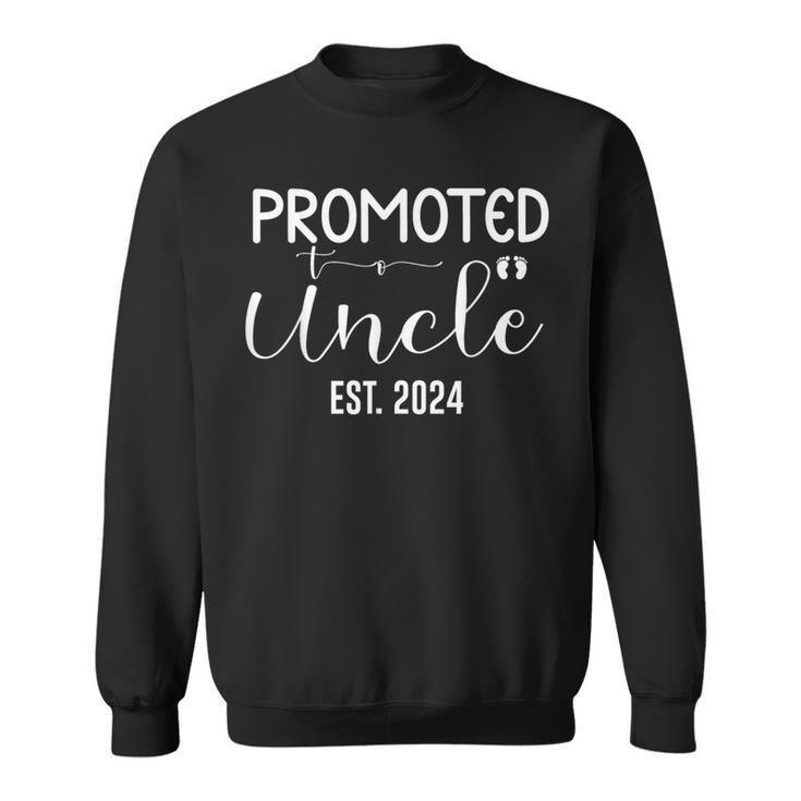 Promoted To Uncle 2024 Soon To Be Uncle Mens Sweatshirt