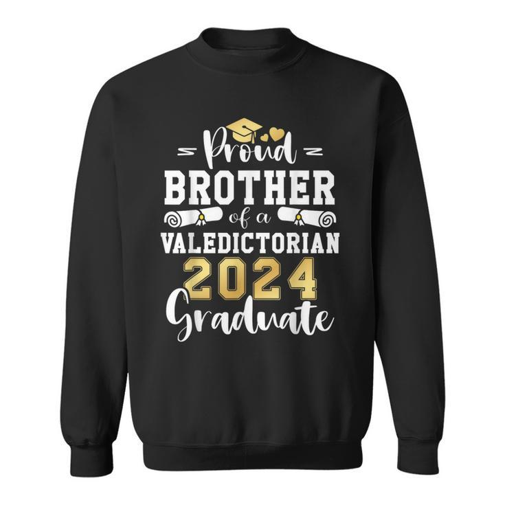 Proud Brother Of A Valedictorian Class 2024 Graduation Sweatshirt