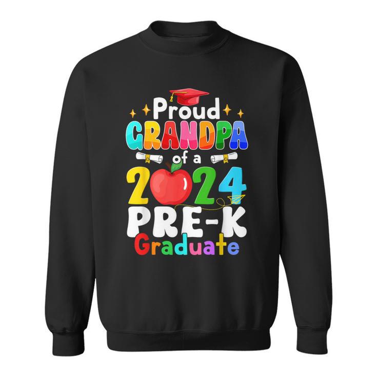 Proud Grandpa Of A 2024 Pre-K Graduate Matching Family Grad Sweatshirt