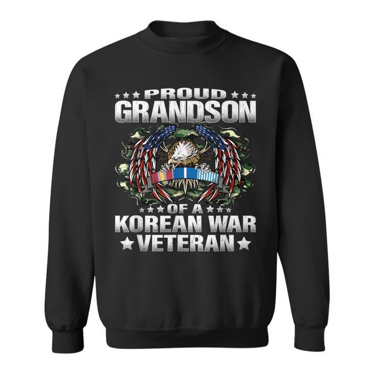 Proud Grandson Of A Korean War Veteran Military Vets Family Sweatshirt