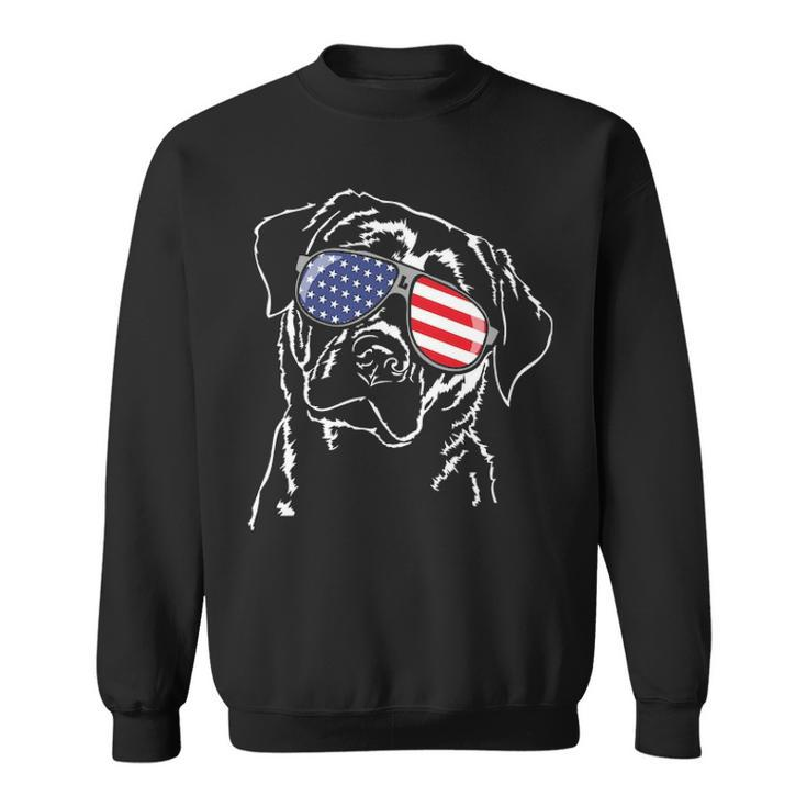 Proud Labrador Lab Patriotic Dog  Sweatshirt