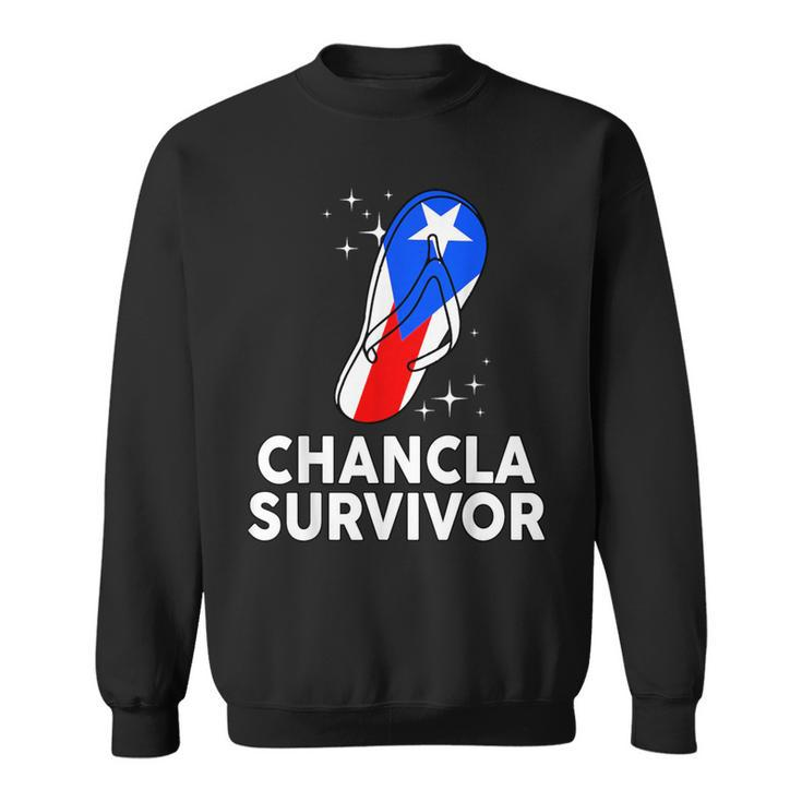 Puerto Rico Hispanic Heritage Month Chancla Survivor Rican Sweatshirt
