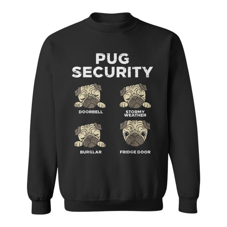 Pug Security Animal Pet Dog Lover Owner Women Sweatshirt