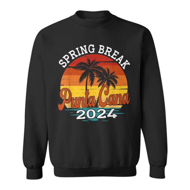 Punta Cana 2024 Spring Break Family Matching Vacation Retro Sweatshirt