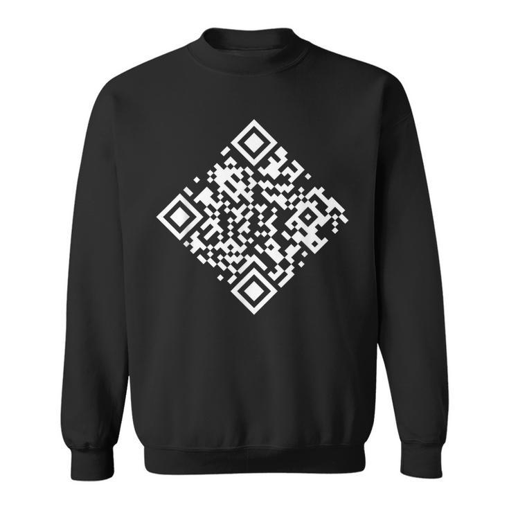 Qr-Code Einer Von Uns Beiden Ist Klüger Als Du Sweatshirt