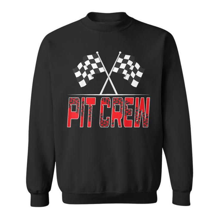 Race Car Birthday Party Racing Family Pit Crew Parties Sweatshirt