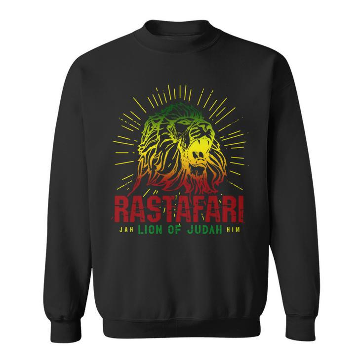Rastafari Lion Of Judah Jah Him Reggae Music Rasta Sweatshirt