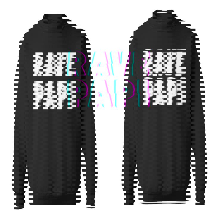 Rave Papi Edm Music Festival Optical Illusion Father's Day Sweatshirt