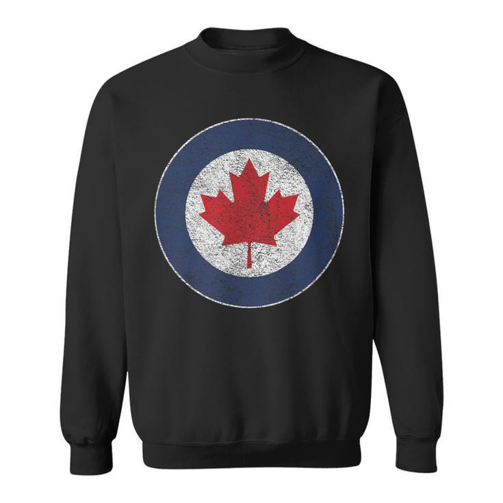 Rcaf Royal Canadian Air Force Roundel Maple Leaf Sweatshirt