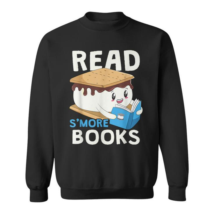 Read S'more Books Camping Bookworm Boy Cute Librarian Smores Sweatshirt