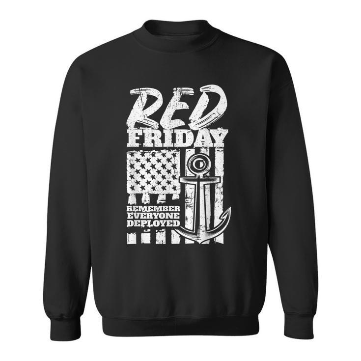 Red Friday Deployed Navy Family Sweatshirt