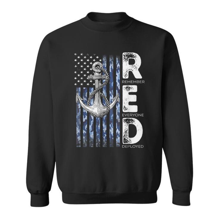 Red Friday Veterans Day Us Navy Support All Us Veterans Sweatshirt